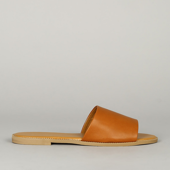 Heat Wave - Camel Slide On Sandals - Picture 8 of 8